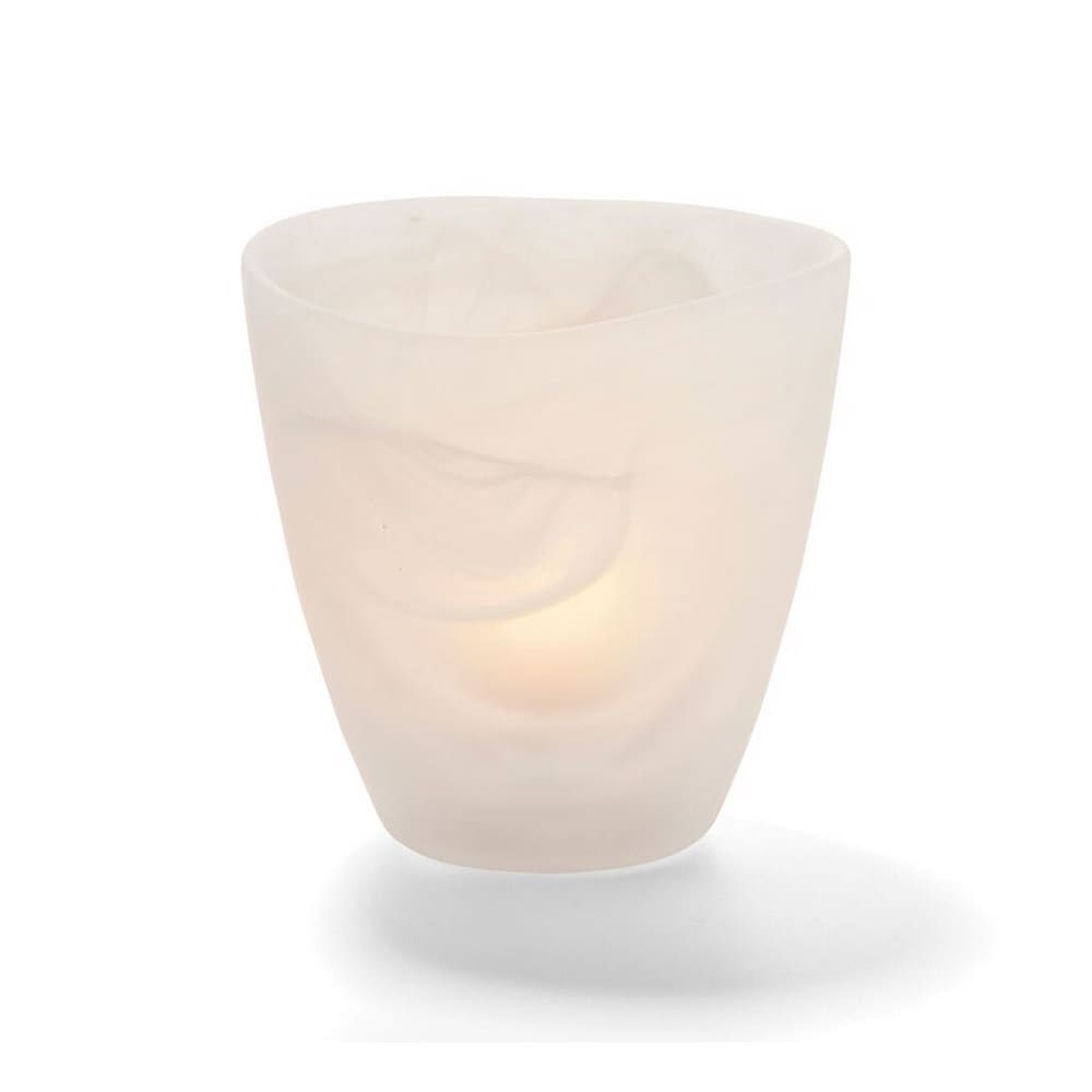 461-6817SC Wysp Votive, 3 1/2" x 3 3/4", Glass, Satin Crystal