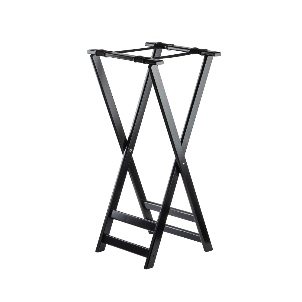 229-10399 32" Folding Tray Stand w/ Black Straps, Black