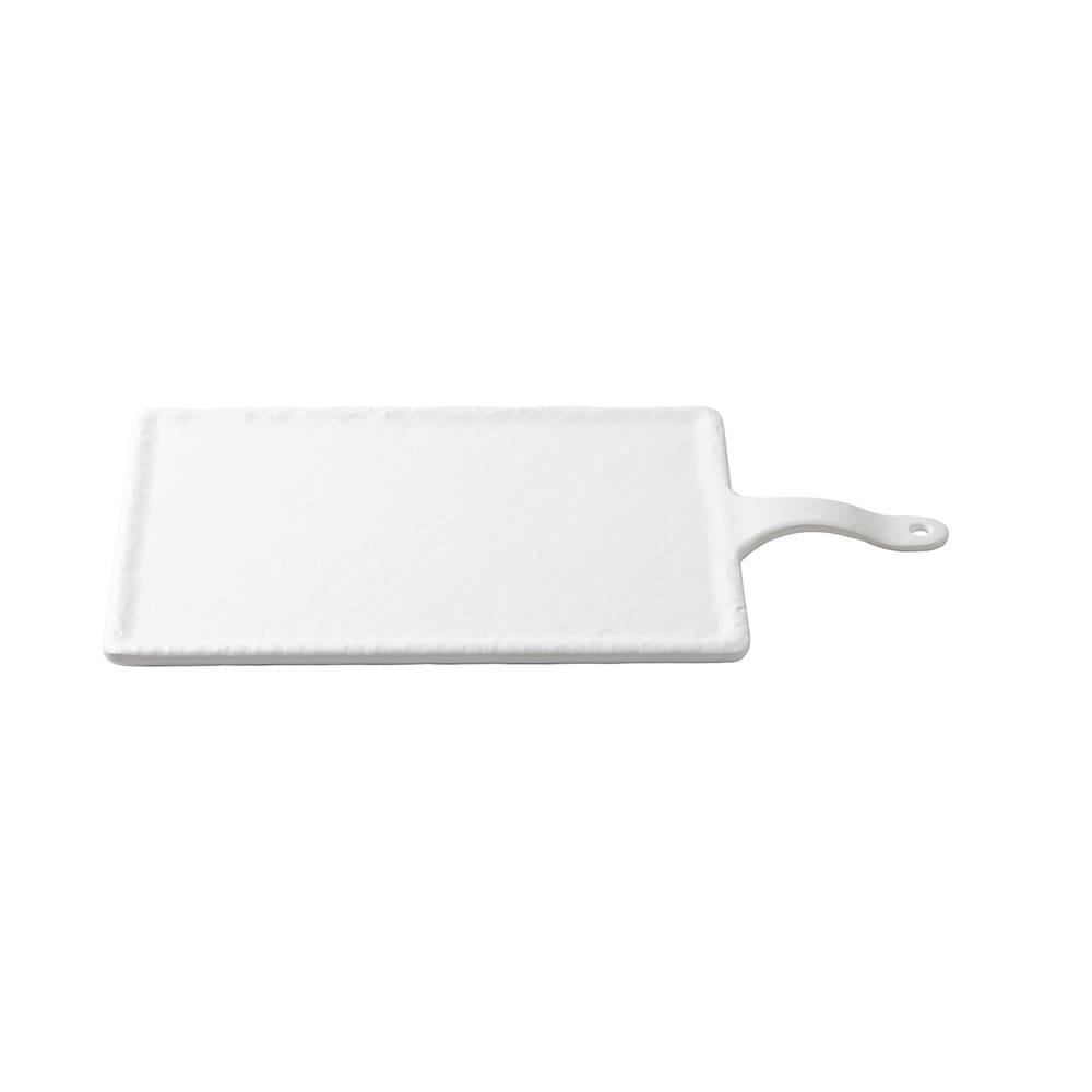 229-11497 Rectangular Serving Paddle - 13" x 8 3/4", Melamine, White