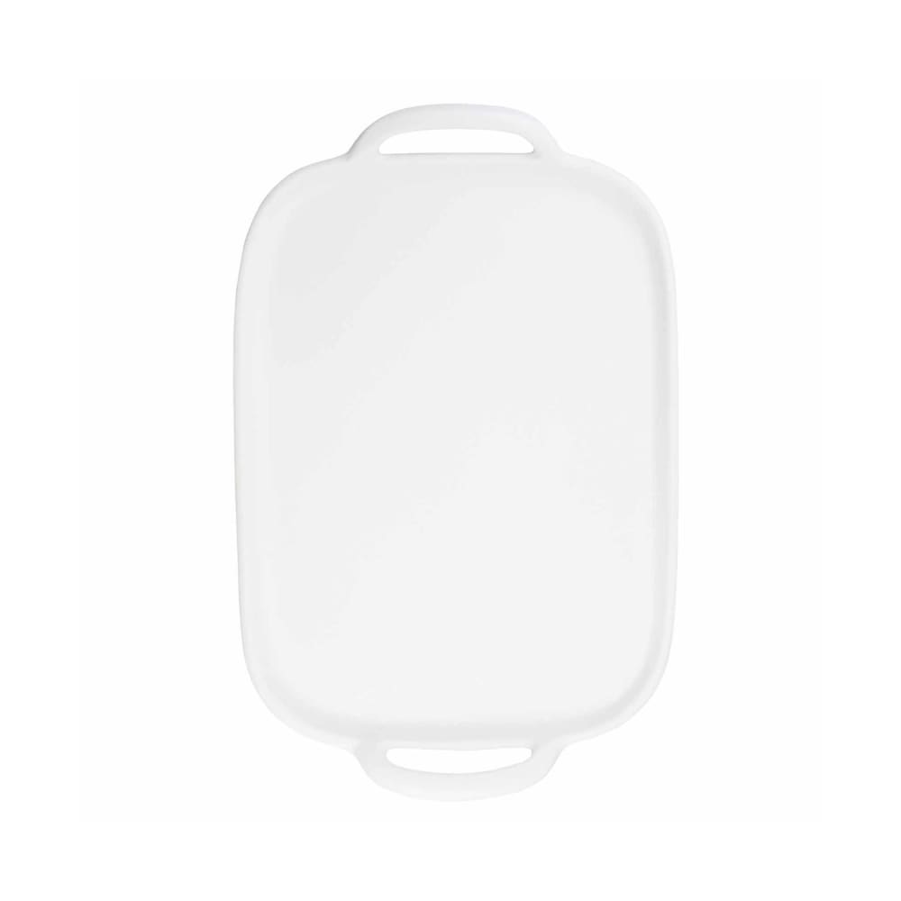 229-11495 Rectangular Serving Tray - 20 3/8" x 13 1/4", Melamine, White