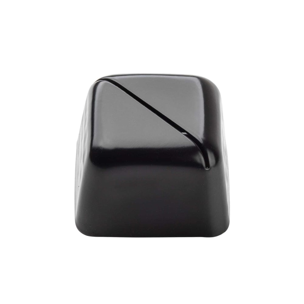 229-11577 2" Tabletop Menu Card Holder - Stainless Steel, Black