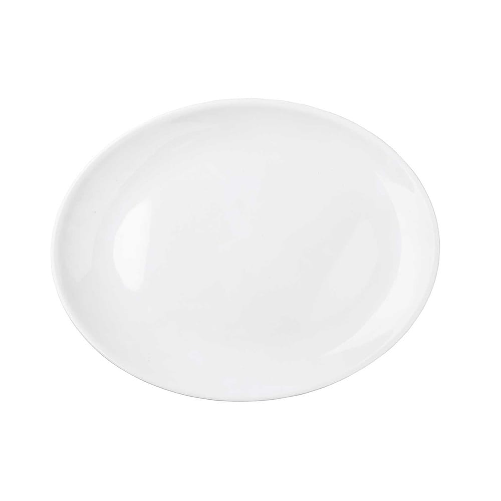 229-11526 14 1/4" x 11 1/4" Oval Sierra Collection™ Platter - Melamine, White