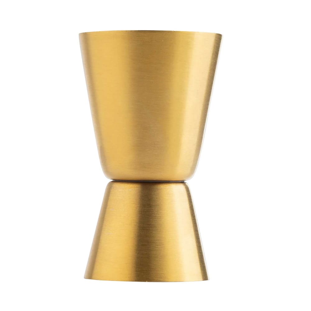229-11817 Double Jigger - 1/2 oz & 1 oz, Stainless Steel, Gold