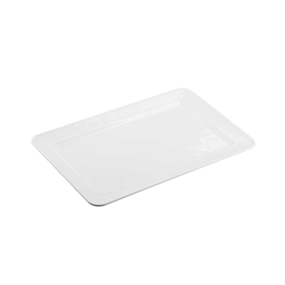 229-11773 Rectangular Ridge Collection™ Platter - 17" x 11", Melamine, White