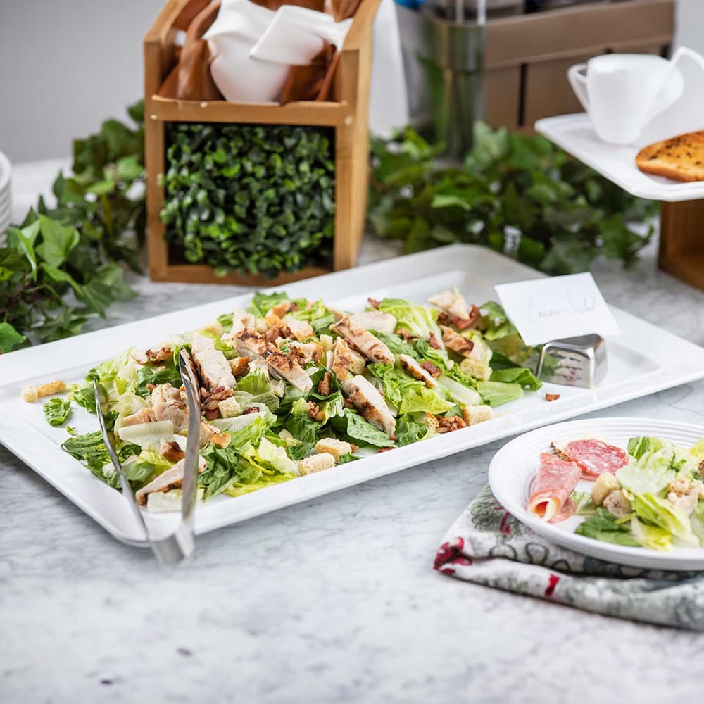 Tablecraft 11774 Rectangular Ridge Collection™ Platter - 21