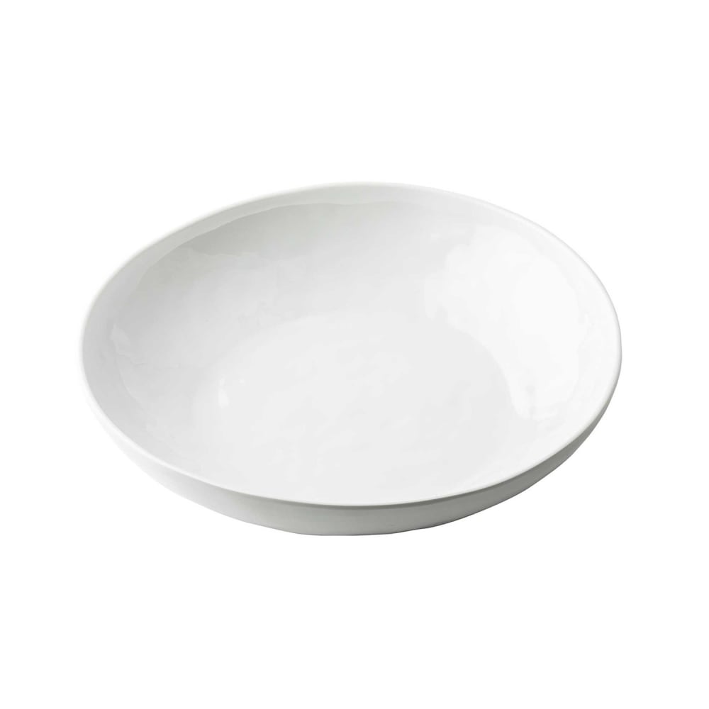 229-11866 48 oz Round Melamine Serving Bowl, White