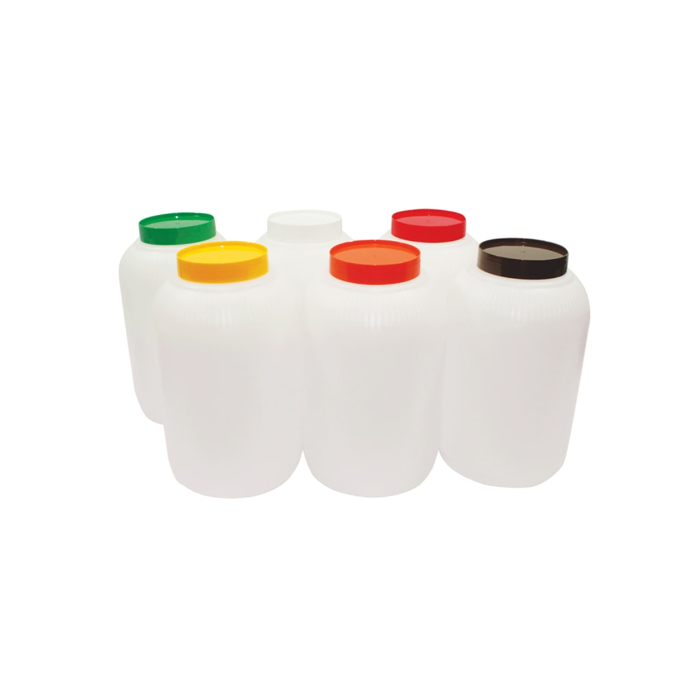 229-JC1128Y Polyethylene Backup Unit w/ Yellow Color-Coded Cap, Gallon Size