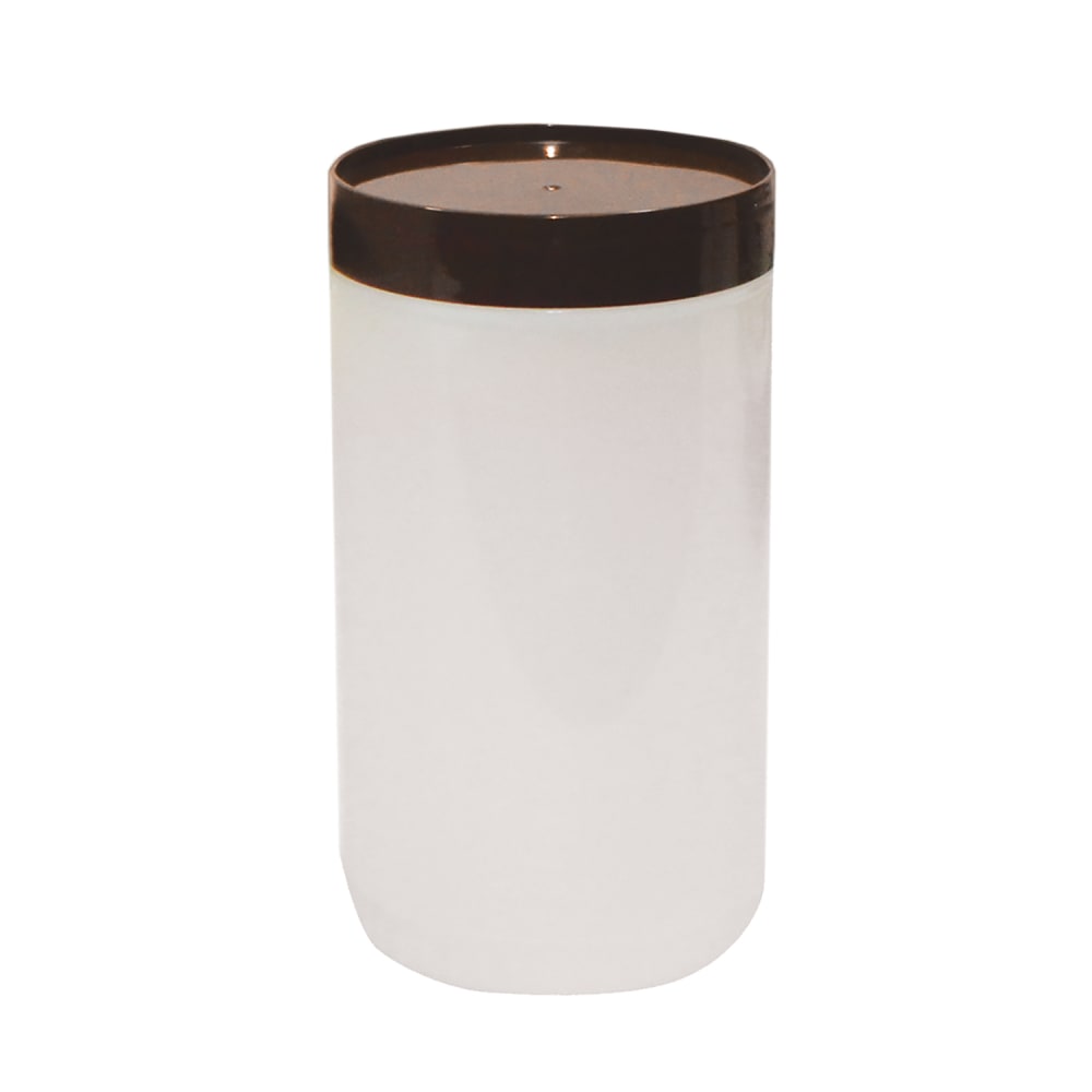 229-JC1032BR Polyethylene Backup Unit w/ Brown Color-Coded Cap, Quart Size