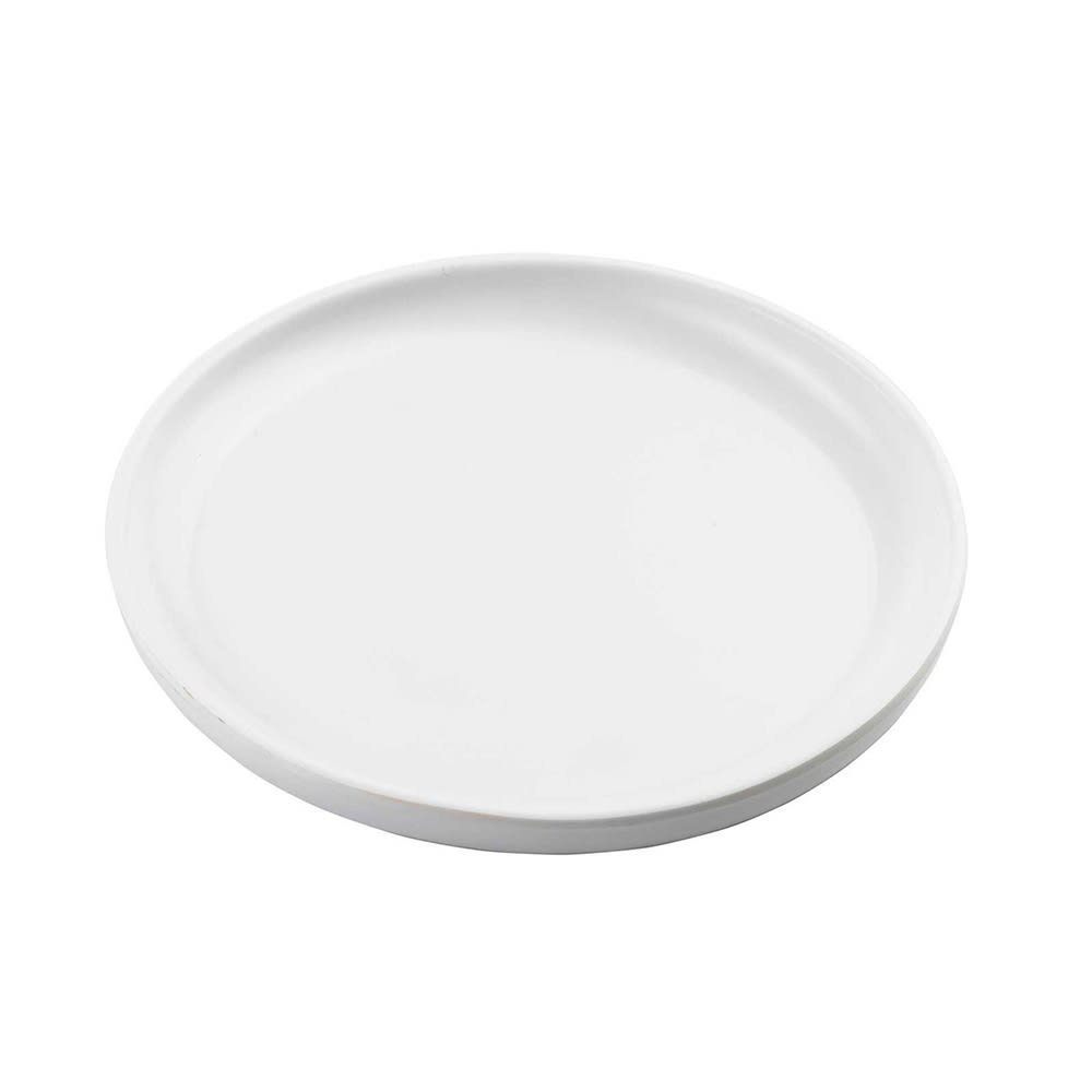 229-11803 7 1/2" Round Terra Collection™ Plate - Melamine, White