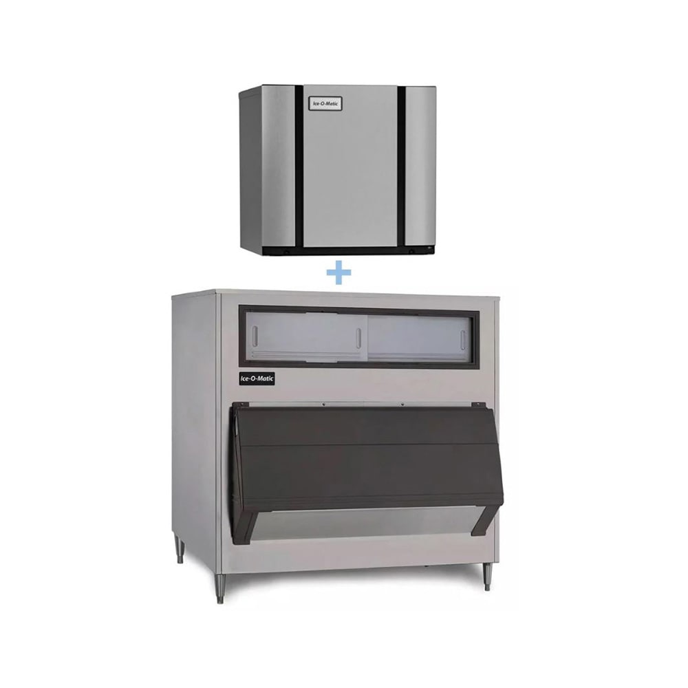 159-CIM1446HWB132560 1560 lb Elevation Series™ Half Cube Ice Machine w/ Bin - 1325 lb Storage, Wa...