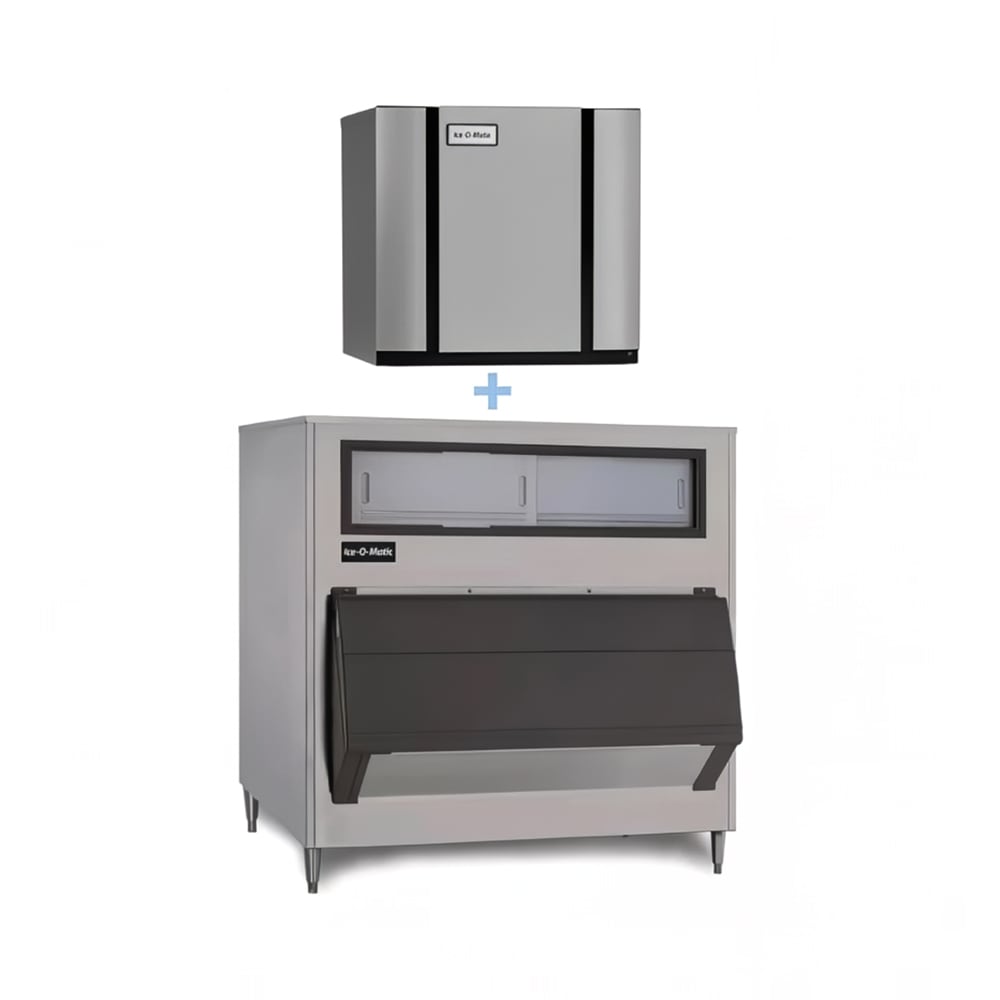 159-CIM2046FWB100048 1860 lb Elevation Series™ Full Cube Ice Machine w/ Bin - 1000 lb Storage, Wa...