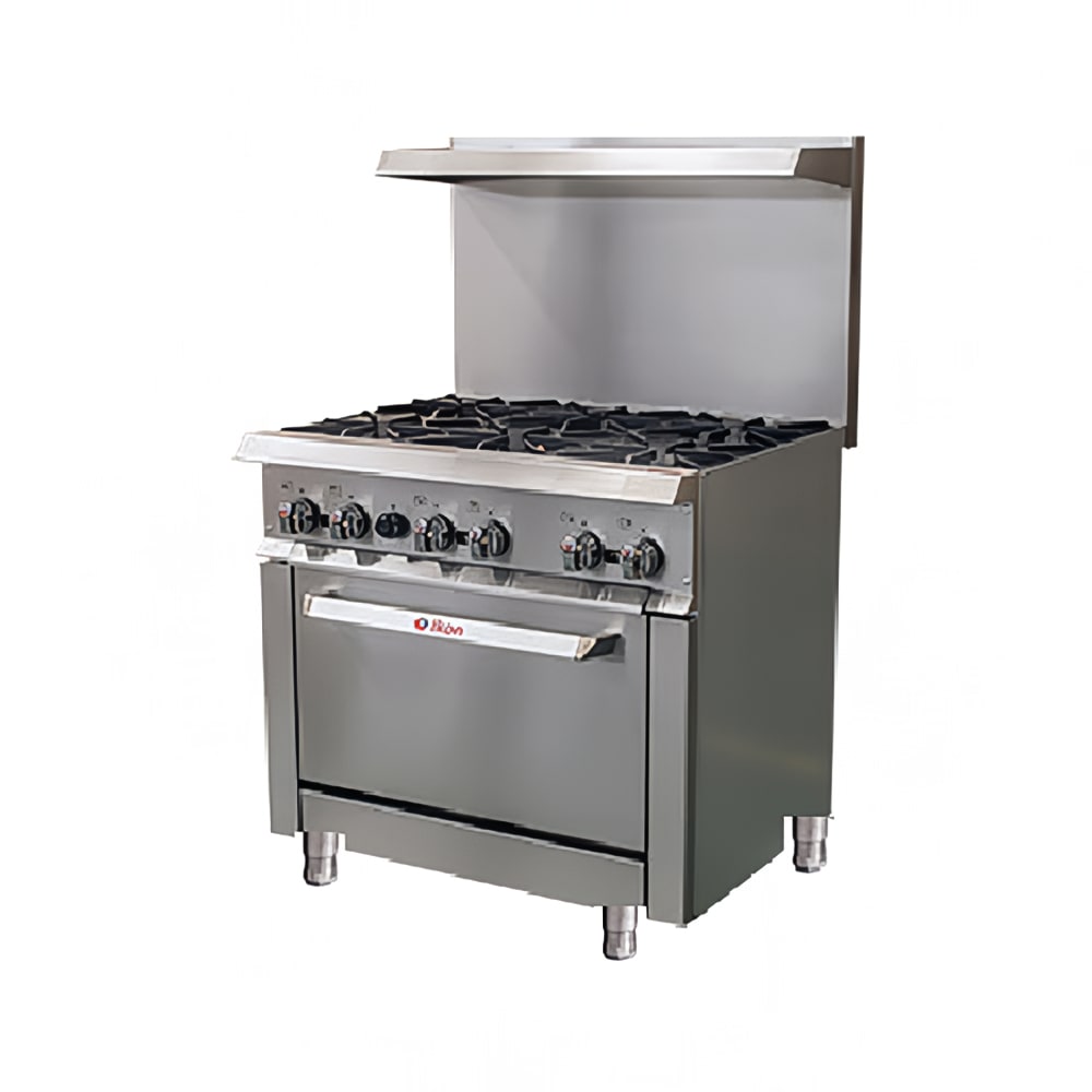351-IR636 35 9/10" 6 Burner Gas Range w/ Standard Oven, Natural Gas