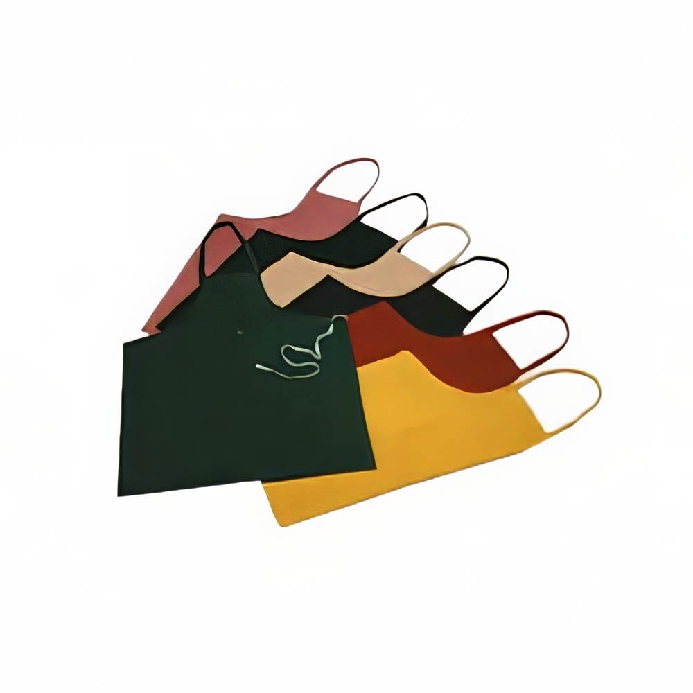 176-339B Bib Apron - 32" x 28", Poly-Cotton, Black