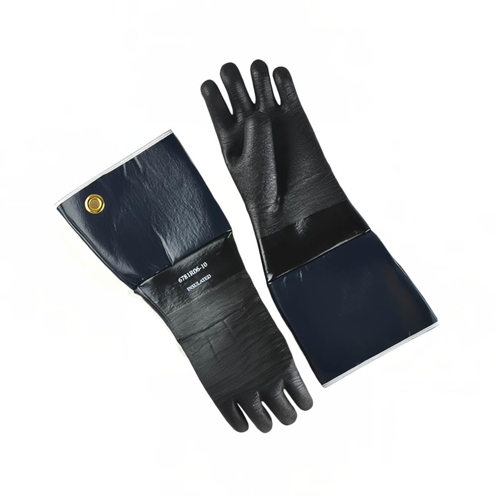 176-6718IR0610 18" Neoprene Rubber Glove w/ Flocked Lining