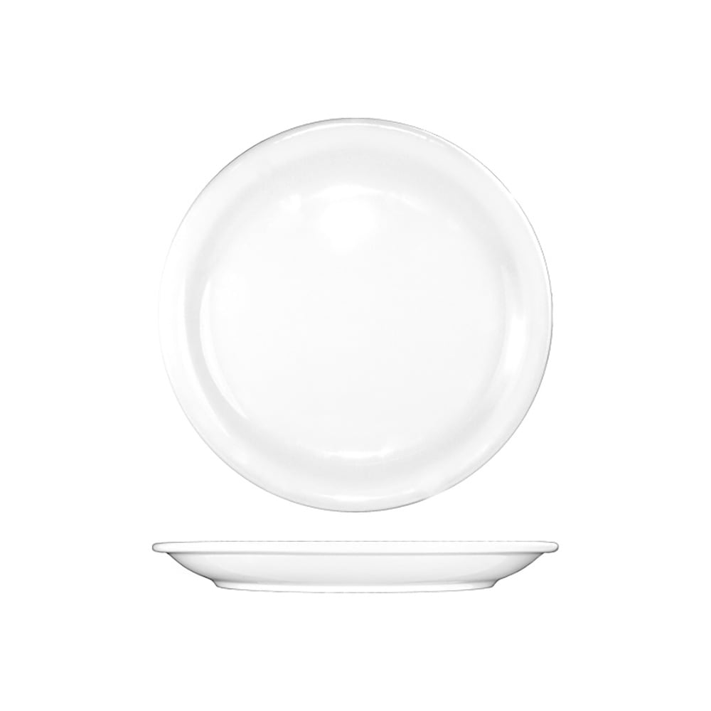 129-BR5 5 1/2" Round Brighton™ Plate - Porcelain, European White