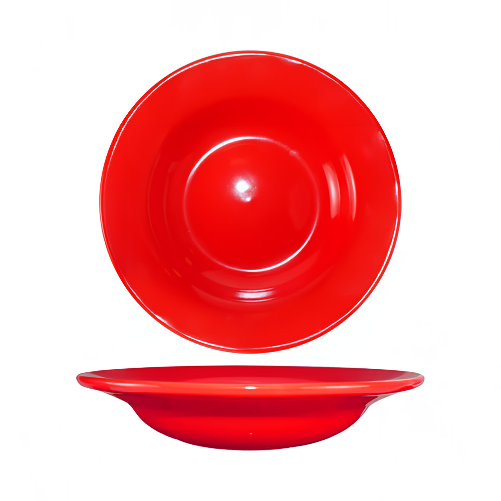 129-CA3CR 10 oz Round Cancun™ Soup Bowl - Ceramic, Crimson Red