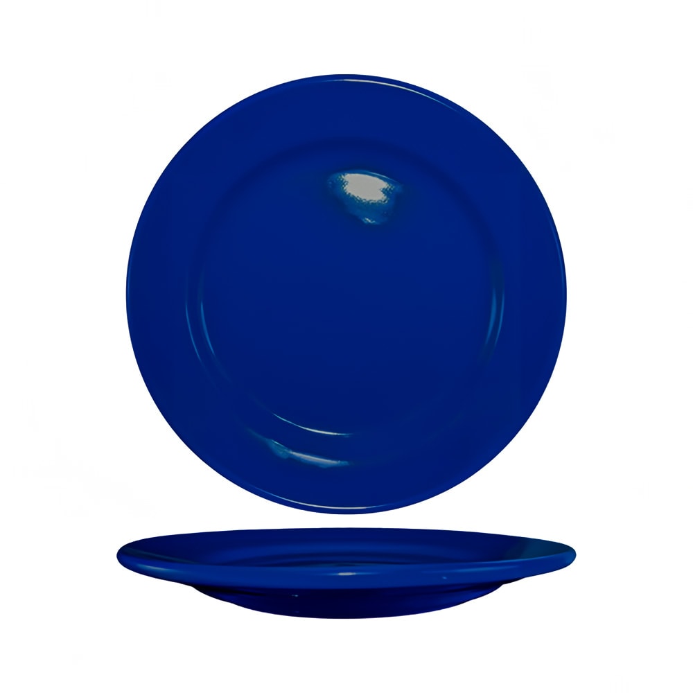 129-CA9CB 9 3/4" Round Cancun™ Plate - Ceramic, Cobalt Blue