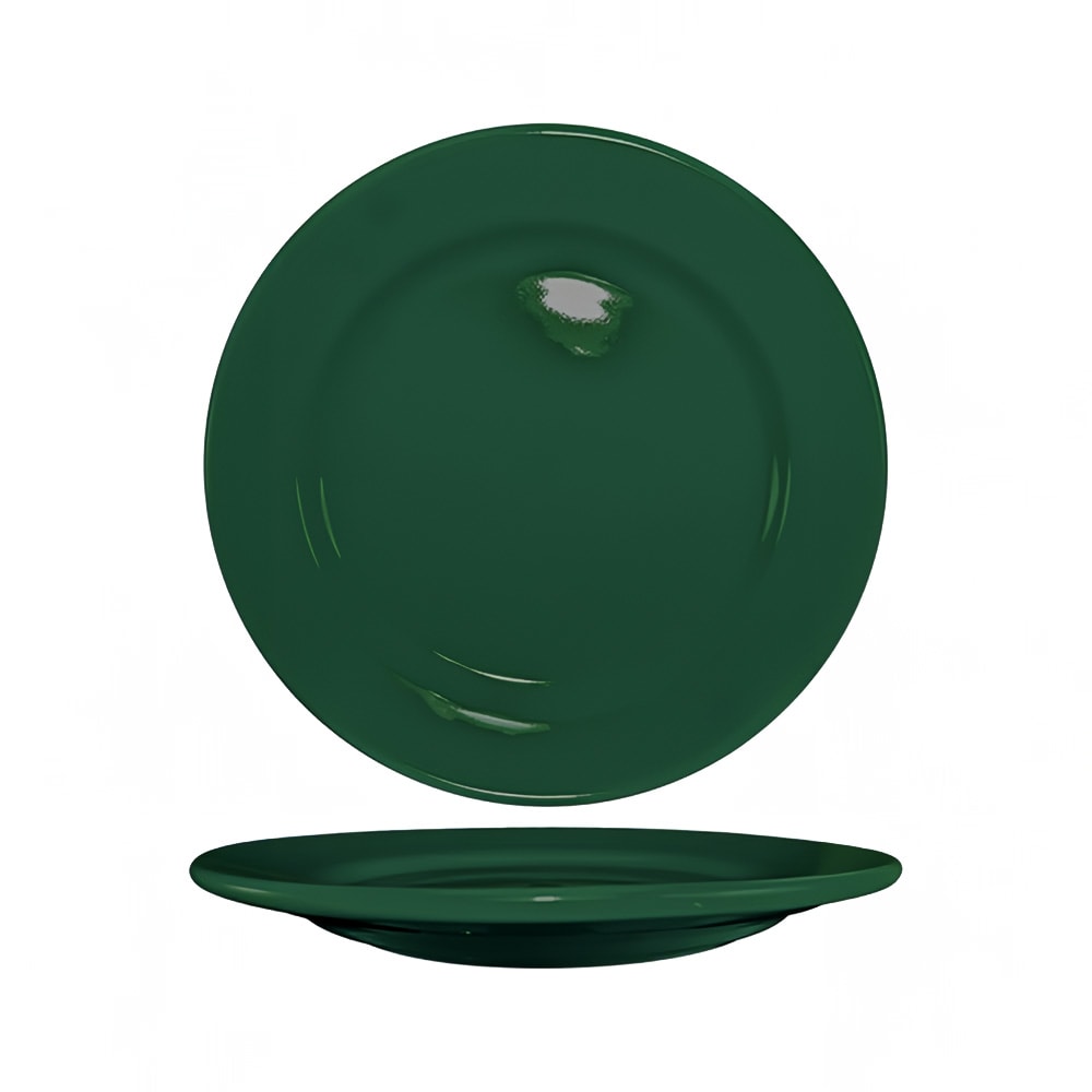 129-CA6G 6 5/8" Round Cancun™ Plate - Ceramic, Green