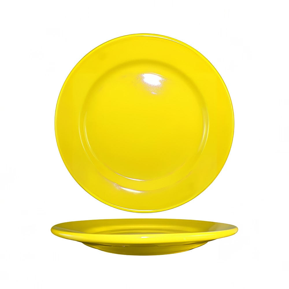 129-CA7Y 7 1/8" Round Cancun™ Plate - Ceramic, Yellow