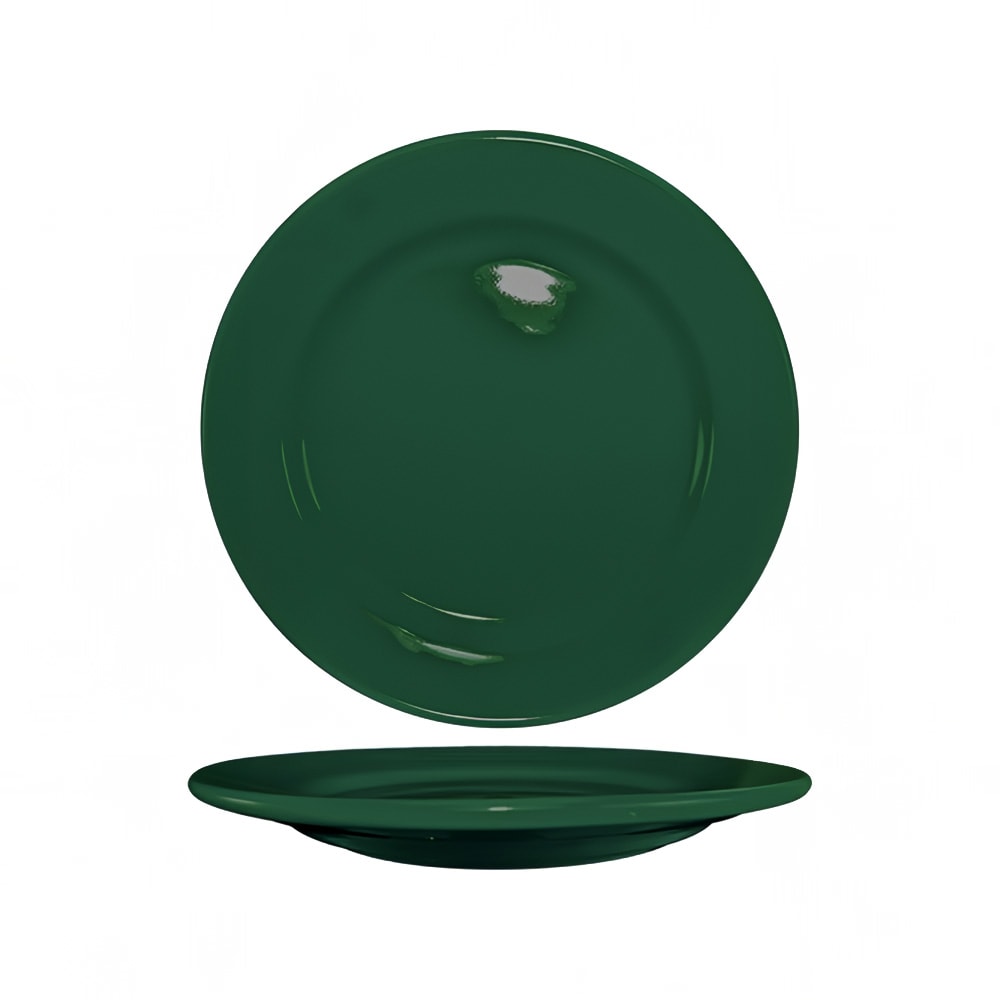 129-CA8G 9" Round Cancun™ Plate - Ceramic, Green