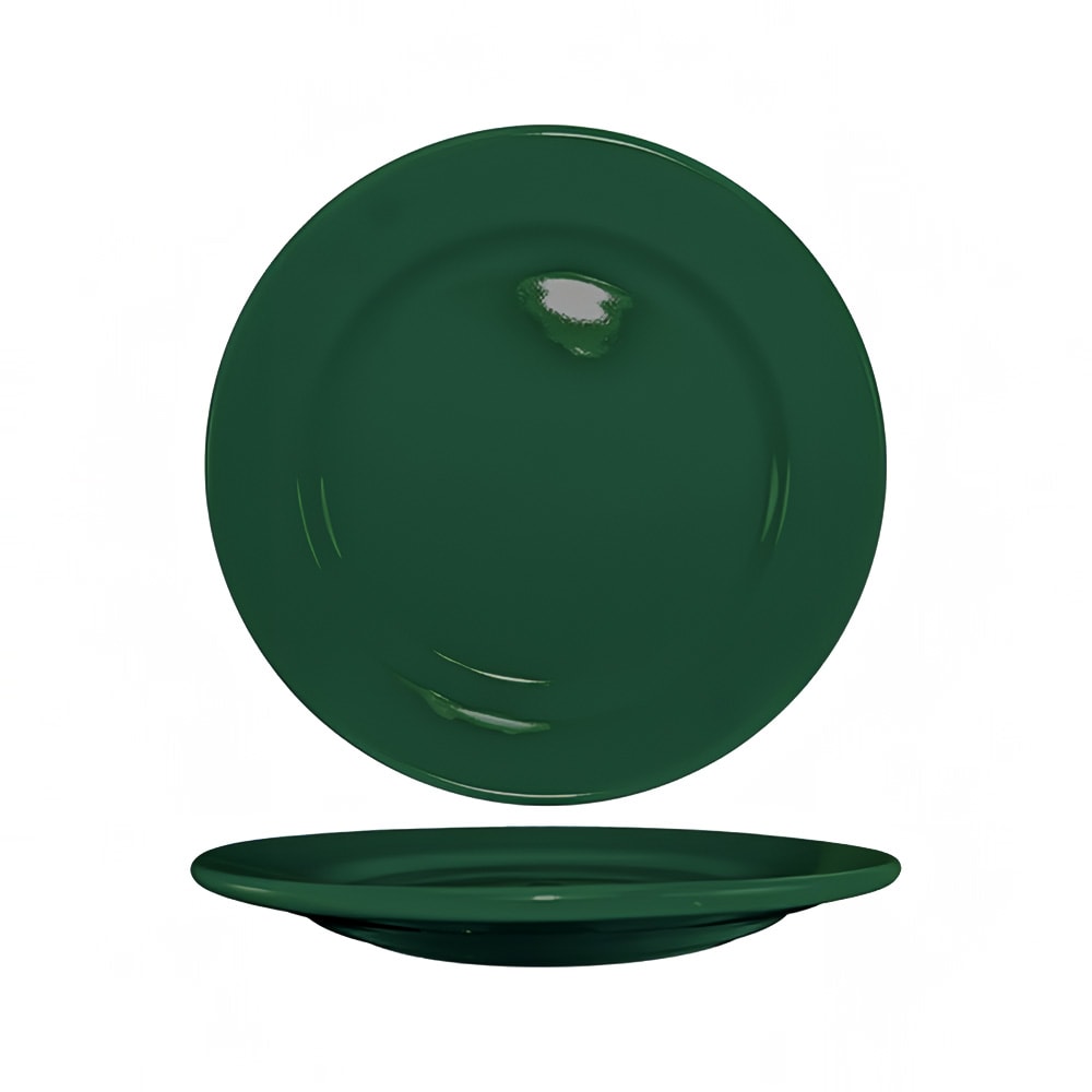 129-CA21G 12" Round Cancun™ Plate - Ceramic, Green