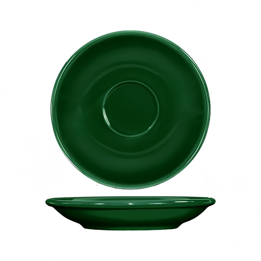 129-CA36G 5 1/8" Round Cancun™ A.D. Saucer - Ceramic, Green