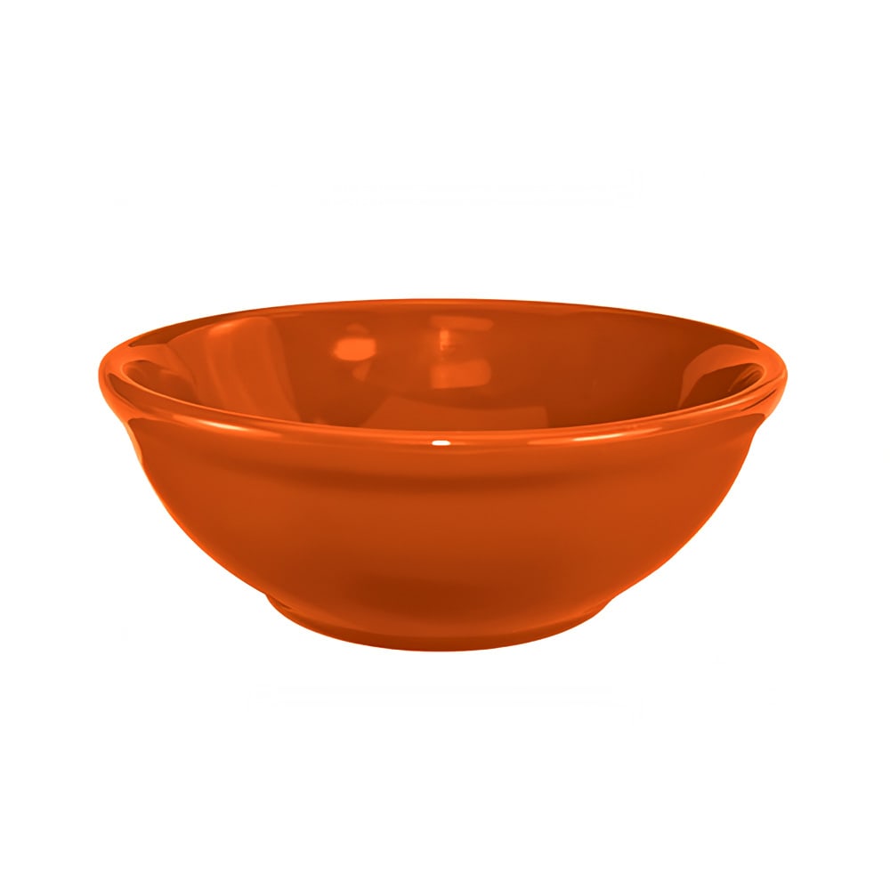 129-CA15O 14 oz Round Cancun™ Oatmeal/Nappie Bowl - Ceramic, Orange
