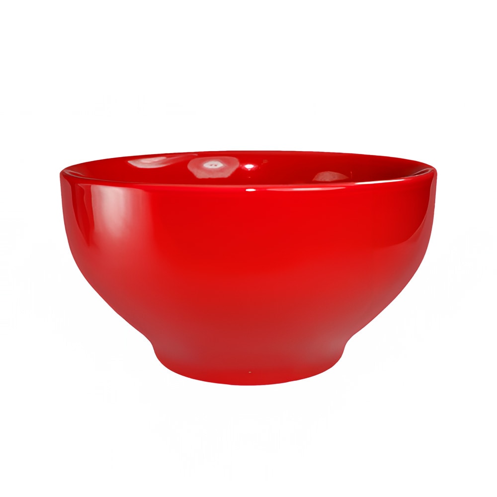 129-CA45CR 144 oz Round Cancun™ Bowl - Ceramic, Crimson Red