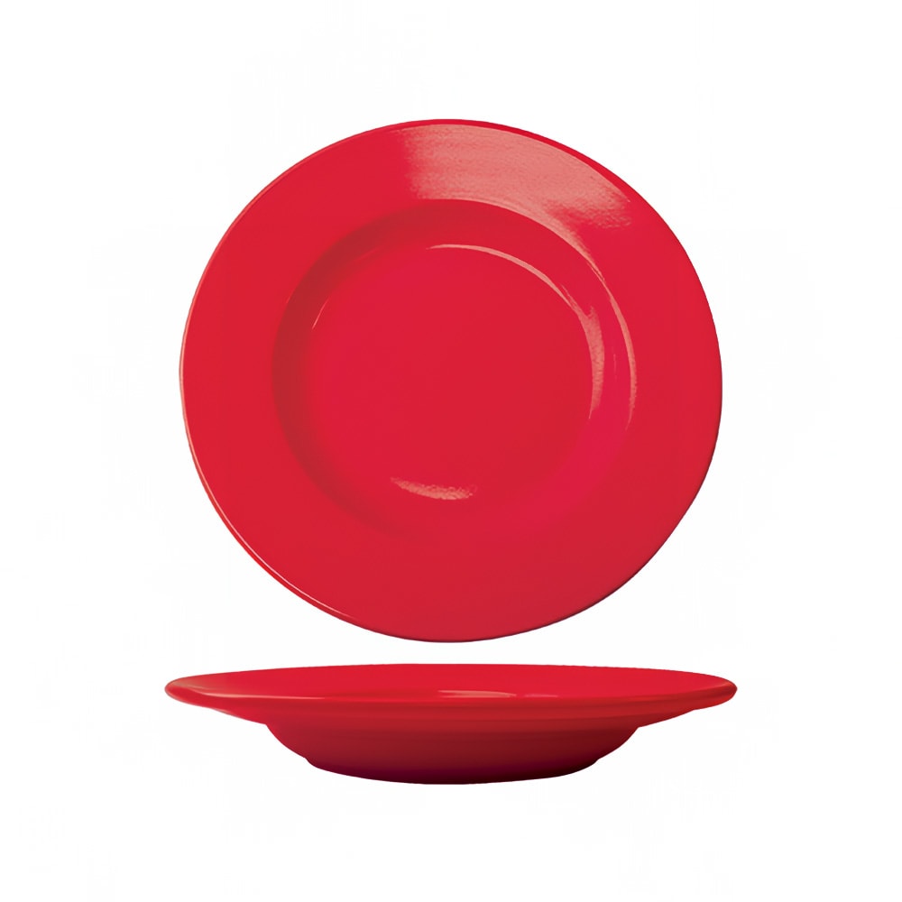 129-CA120CR 18 oz Round Cancun™ Pasta Bowl - Ceramic, Crimson Red