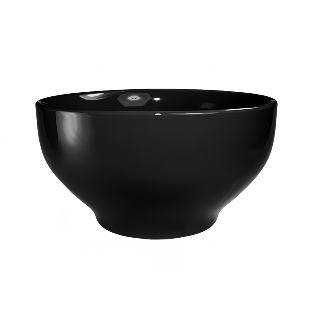129-CA44B 44 oz Round Cancun™ Bowl - Ceramic, Black