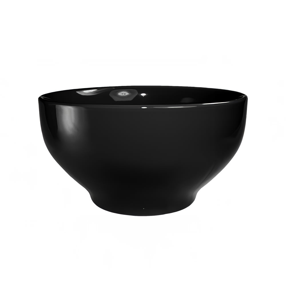 129-CA45B 144 oz Round Cancun™ Bowl - Ceramic, Black