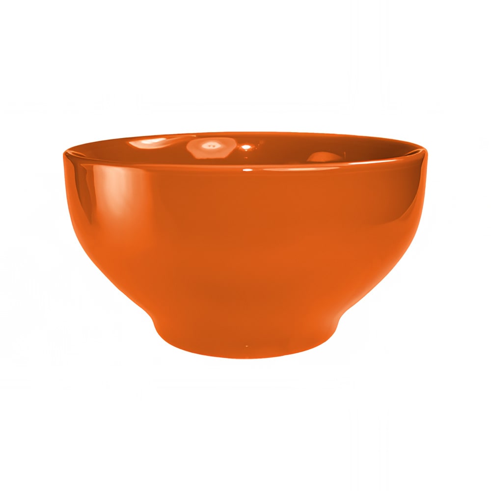 129-CA45O 144 oz Round Cancun™ Bowl - Ceramic, Orange