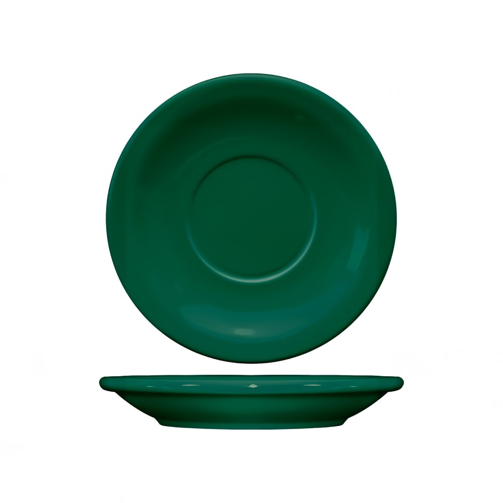 129-CAN2G 5 1/2" Round Cancun™ Saucer - Ceramic, Green