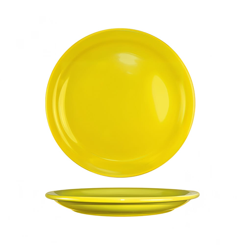 129-CAN6Y 6 1/2" Round Cancun™ Plate - Ceramic, Yellow