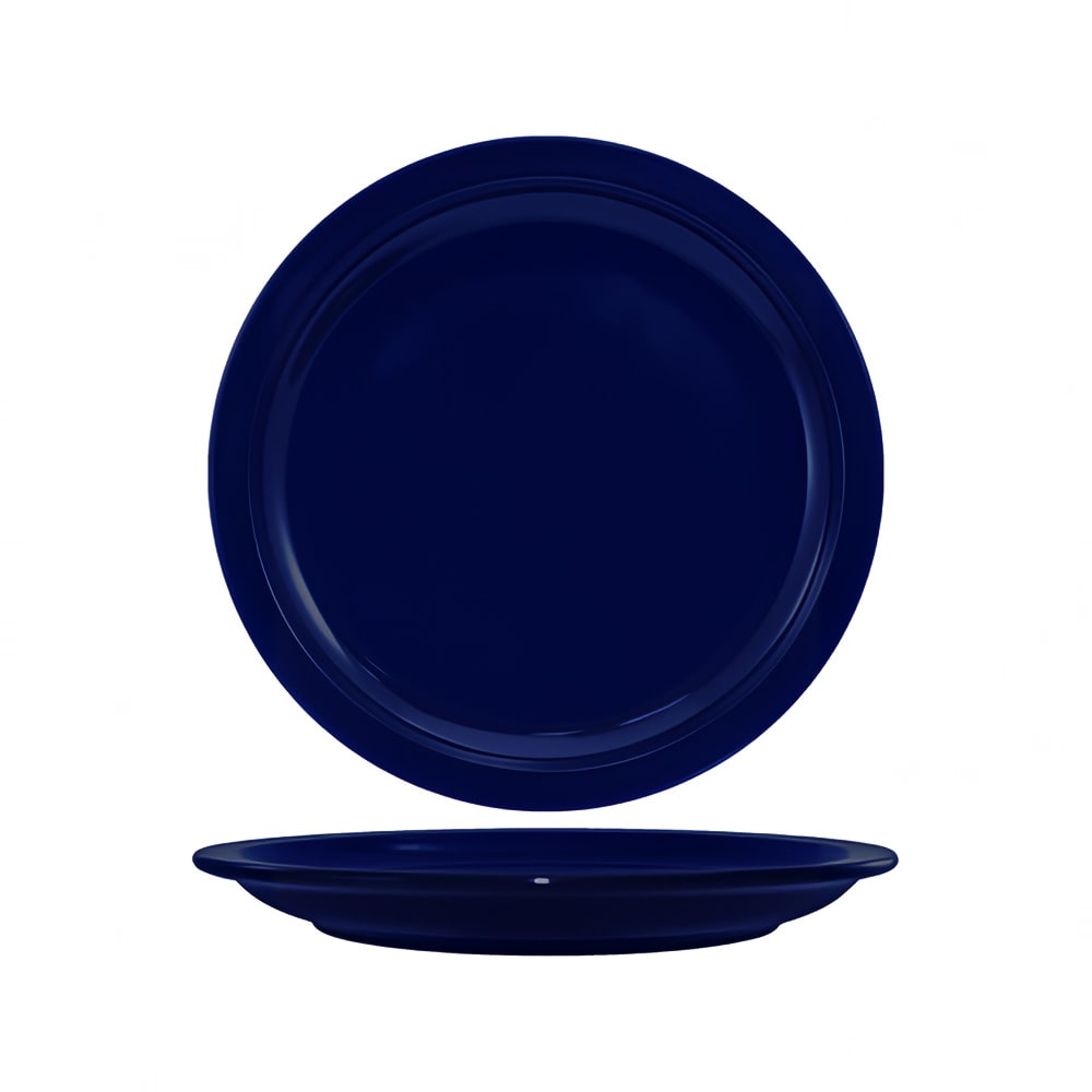 129-CAN7CB 7 1/4" Round Cancun™ Plate - Ceramic, Cobalt Blue