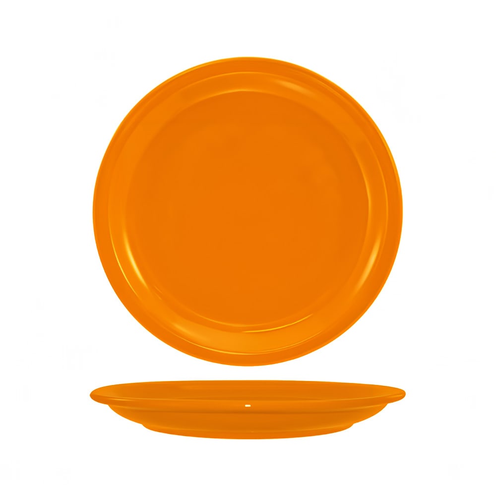 129-CAN6O 6 1/2" Round Cancun™ Plate - Ceramic, Orange
