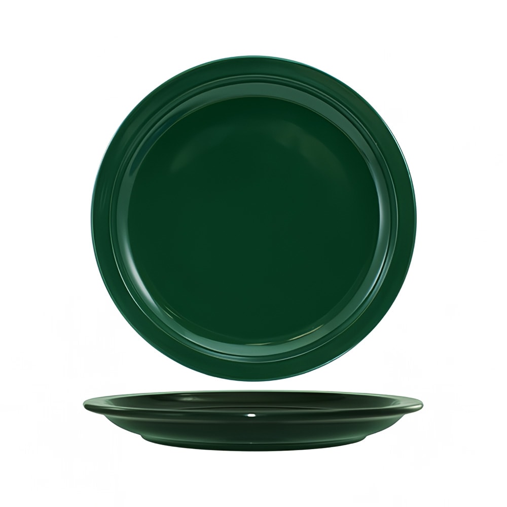 129-CAN8G 9" Round Cancun™ Plate - Ceramic, Green