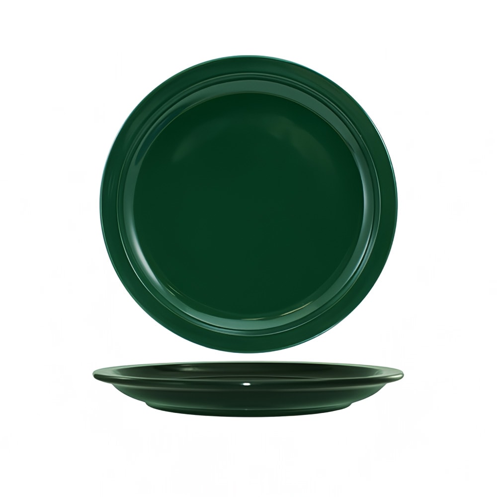 129-CAN9G 9 1/2" Round Cancun™ Plate - Ceramic, Green
