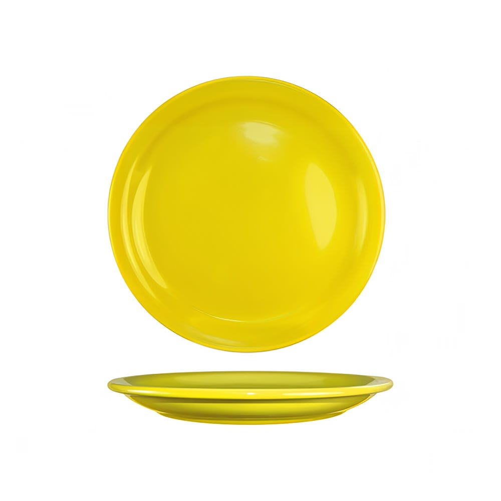 129-CAN7Y 7 1/4" Round Cancun™ Plate - Ceramic, Yellow