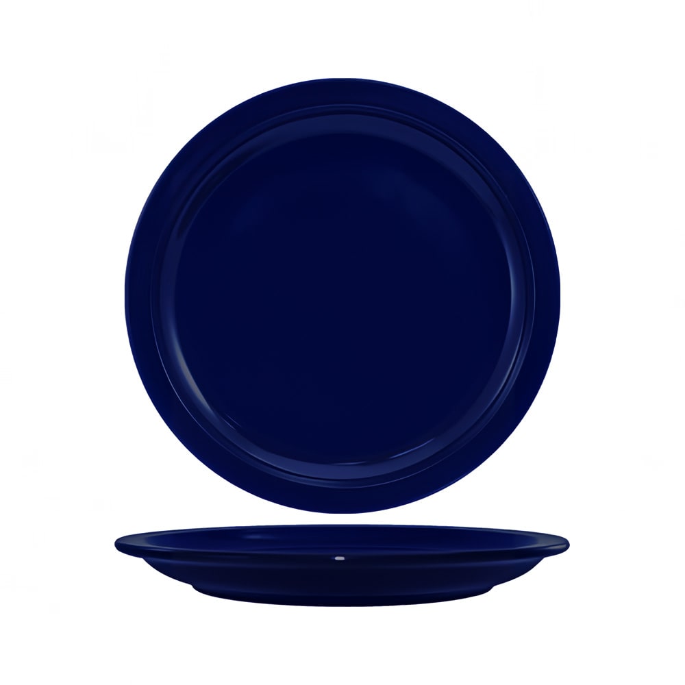 129-CAN8CB 9" Round Cancun™ Plate - Ceramic, Cobalt Blue