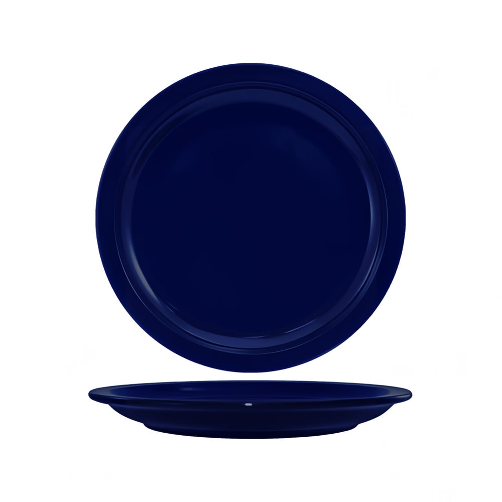 129-CAN16CB 10 1/2" Round Cancun™ Plate - Ceramic, Cobalt Blue