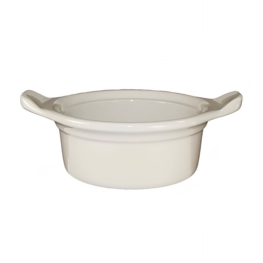 129-CAS5AW 9 oz Round Casserole Dish - Ceramic, American White