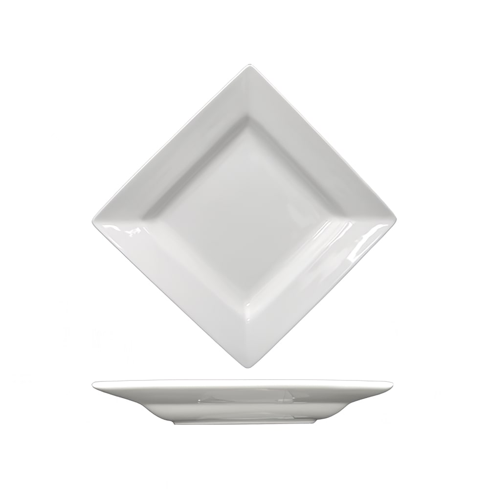 129-EL212 11 5/8" Square Elite™ Platter - Porcelain, Bright White
