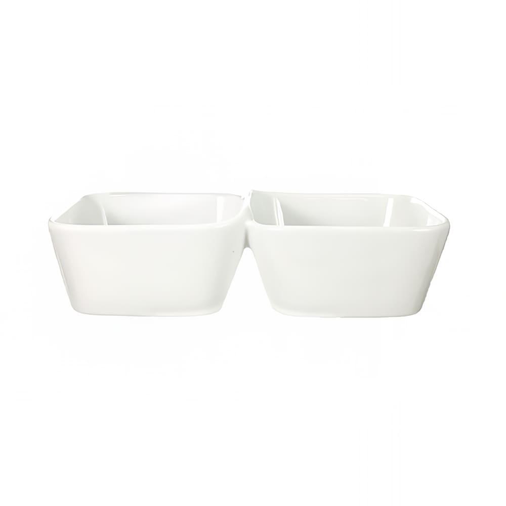 129-EL222 20 oz Rectangular Elite™ Bowl Dish - Porcelain, Bright White