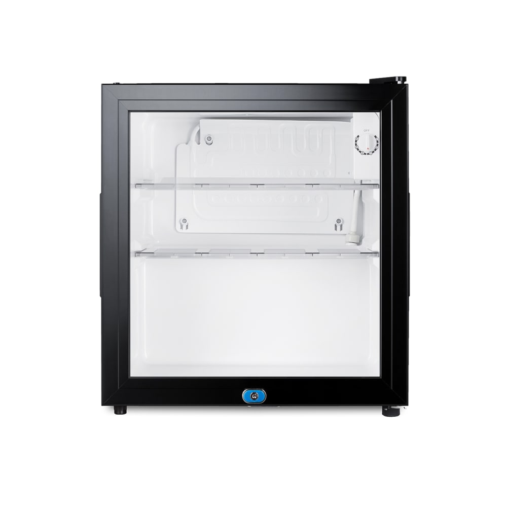 162-MB43GL 1.6 cu ft Countertop Minibar Refrigerator w/ Glass Door - Black, 115v