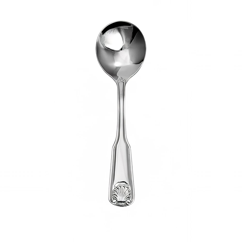 129-FNA113 6 1/4" Bouillon Spoon with 18/0 Stainless Grade, Nautilus Pattern
