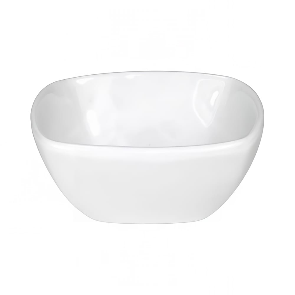129-QP30 2 oz Square Quad™ Sauce Dish - Porcelain, European White