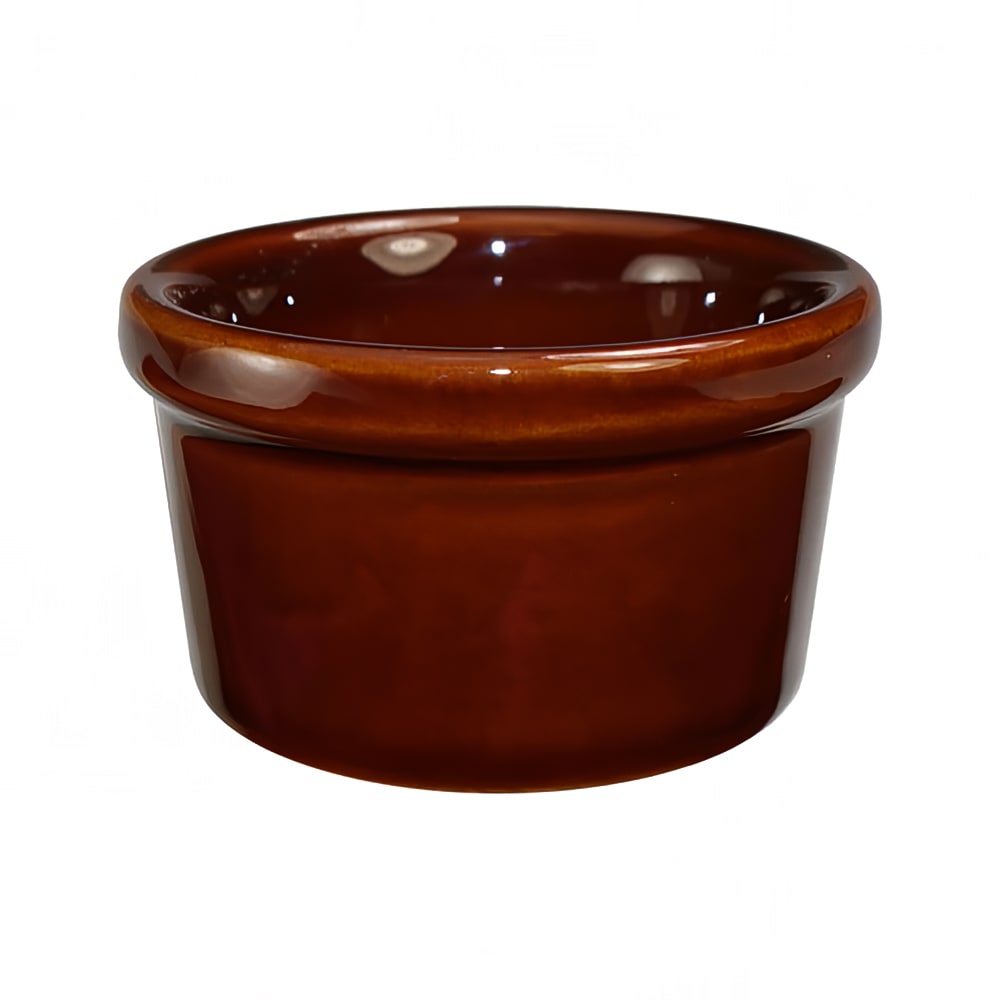 129-RAM25C 2 1/2 oz Ramekin - Ceramic, Caramel