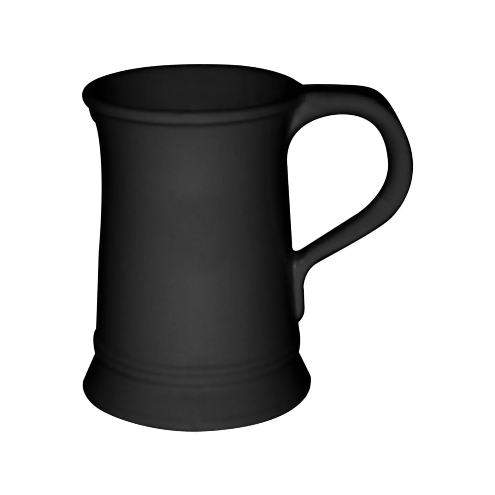 017-4010SBLK Flared Tankard, 1.13-qt, Aluminum/Black