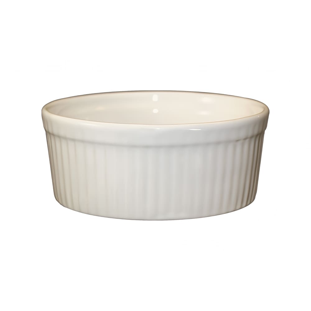 129-RAMF8AW 6 oz Ramekin - Ceramic, American White